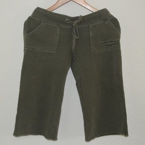 AMERICAN EAGLE OUTFITTERS Small Yoga Pants Mate Green 100% Cotton